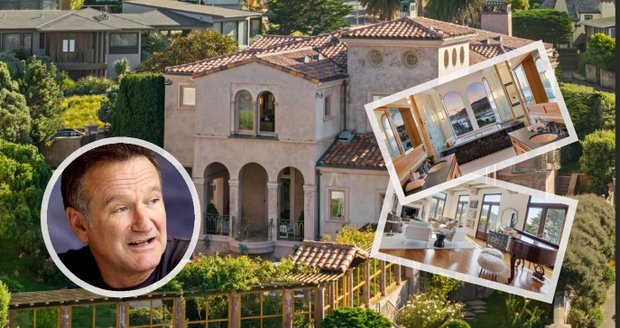Renesanční sídlo herce Robina Williamse (†63) na prodej: Luxus s výhledem na oceán za 560 milionů