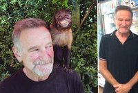 Poslední selfie před smrtí: Na alkoholu závislý Robin Williams (†63) se fotil s prodavačkou i s opicí!