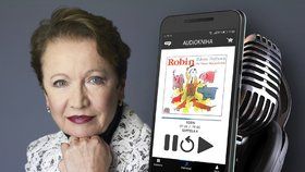 Herečka Hana Maciuchová (73) čte na nové audioknize humoristický román o pražské rodině, jejíž poklidný životní styl převrátí Robin, zcela originální exemplář foxteriéra.