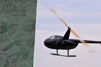 V Beskydech spadl vrtulník: Pilot nehodu nepřežil