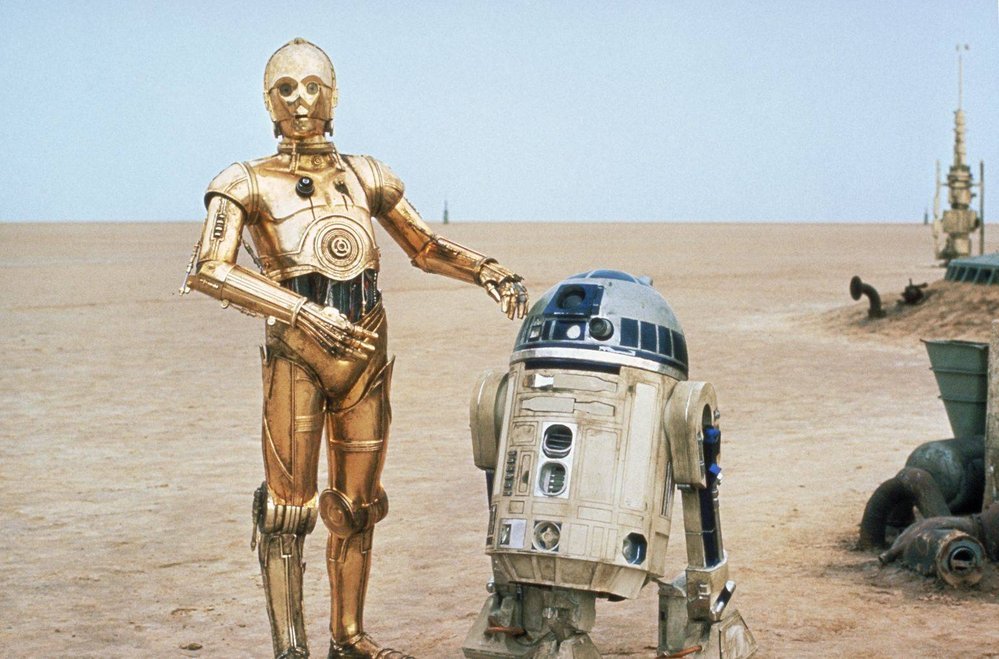 C-3Po a R2-D2 ze Star Wars