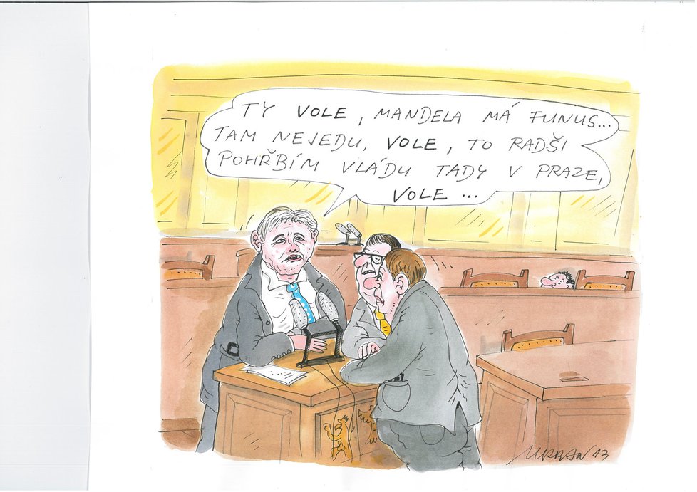Prosinec: Vulgarismy premiéra Rusnoka zachytily sněmovní mikrofony.