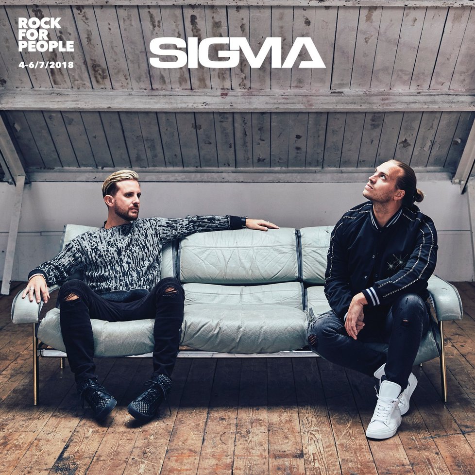 Sigma vystoupí na Rock for People 2018.