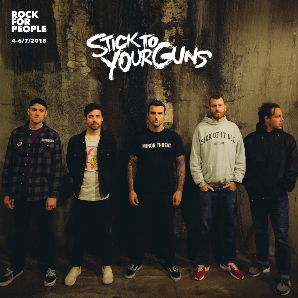 Stick To Your Guns vystoupí na Rock for People 2018.