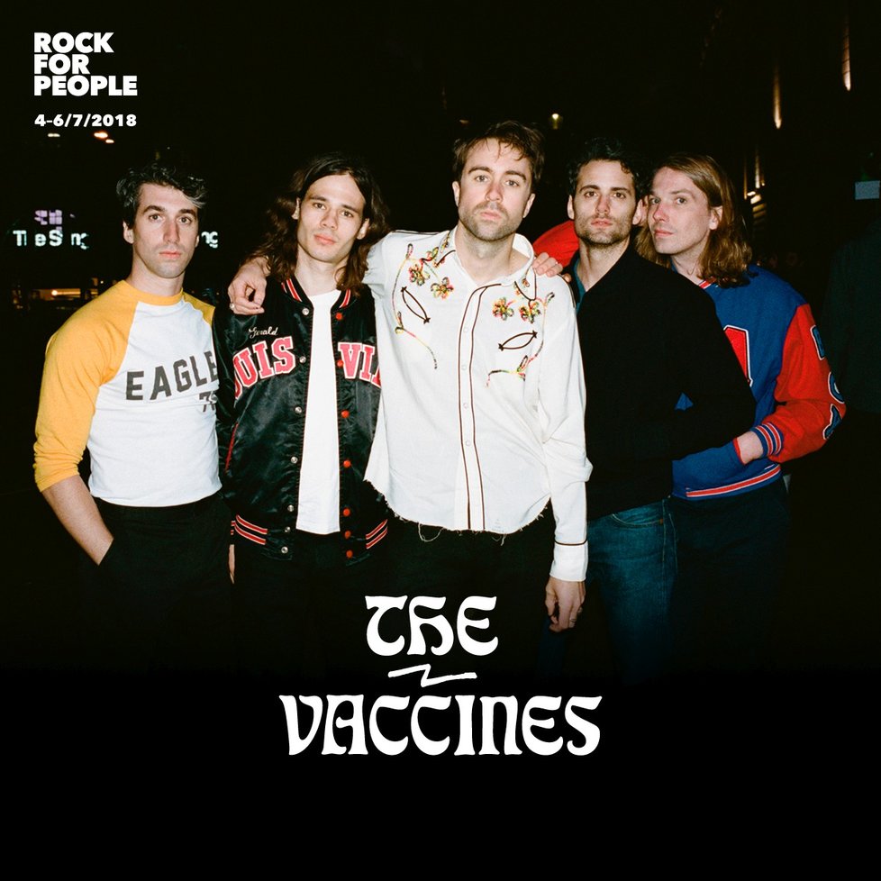 The Vaccines vystoupí na Rock for People 2018.