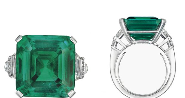 V New Yorku vydražili nejdražší smaragd světa. Na prstenu za 130 milionů