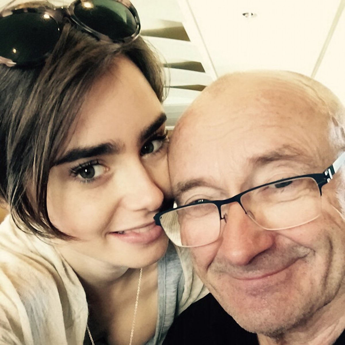 Phil Collins a dcera Lily.