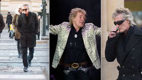 Rod Stewart na procházce Prahou: Křižovatku přeběhl na červenou!