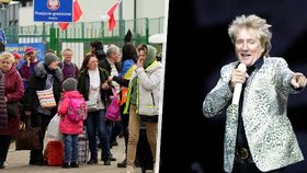 Dojemné gesto superhvězdy: Rodině válečných uprchlíků dal domov Rod Stewart