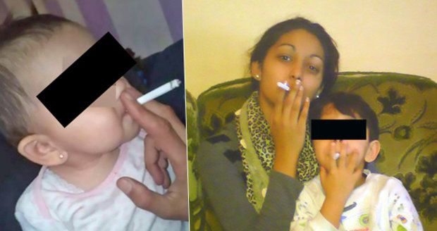 Lidé na Facebooku zuří: Táta učí batole kouřit, bráška je zkušený kuřák