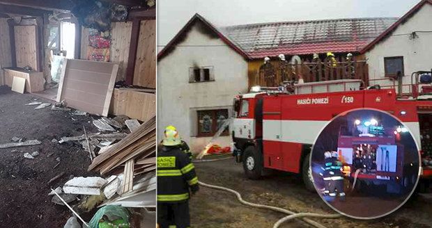Šestičlenné rodině z Poličky vzal požár střechu nad hlavou: Obec pro ně vypsala sbírku 