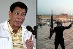 Filipínský prezident hrozí islamistům: „Sežeru vás zaživa,“ říká Duterte.