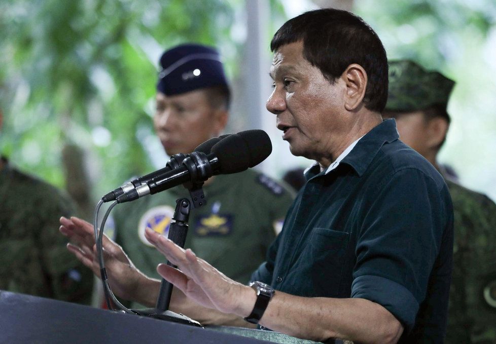 Filipínský prezident Rodrigo Duterte.