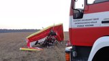 Na Liberecku se zřítil rogalista: Senior (82) byl letecky transportován do nemocnice