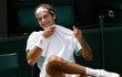 Tenista Roger Federer je vysmátý.
