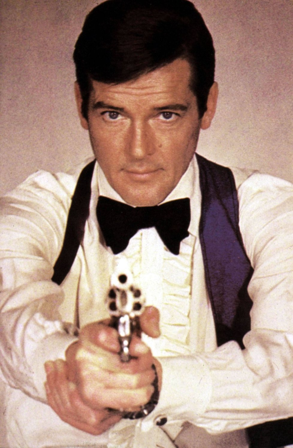 Roger Moore v roce 1973 jako agent 007.