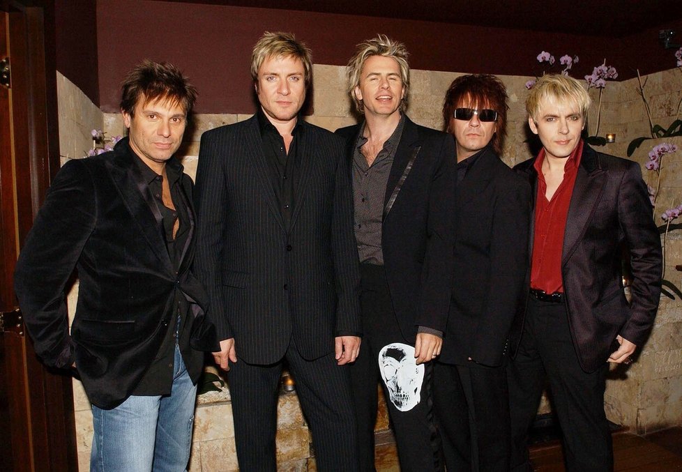 Kapela Duran Duran: zleva Roger Taylor, Simon Le Bon, John Taylor, Andy Taylor a Nick Rhodes