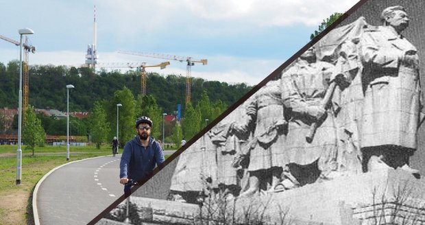 Rohanský ostrov vznikal údajně i z pozůstatků Stalinova pomníku na Letné.