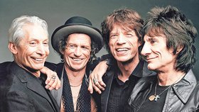 Kapela Rolling Stones celý život propila - zleva: Watts, Richards, Jagger, Wood