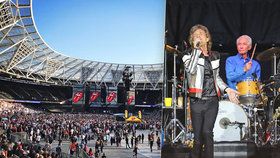 Poloprázdný koncert Rolling Stones v Londýně! Diváci byli znechucení přísnou kontrolou.