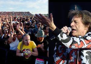 Rolling Stones začala vystoupení za bouřlivého jásotu fanoušků.