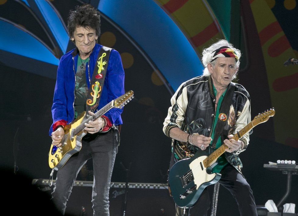 Keith Richards a Ronnie Woods.