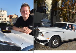 Milan Koubek ( 33) z Tábora vlastní raritu: Mám šestikolový Rolls-Royce
