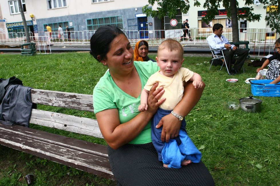 Rumunští Romové u Vinohradské nemocnice