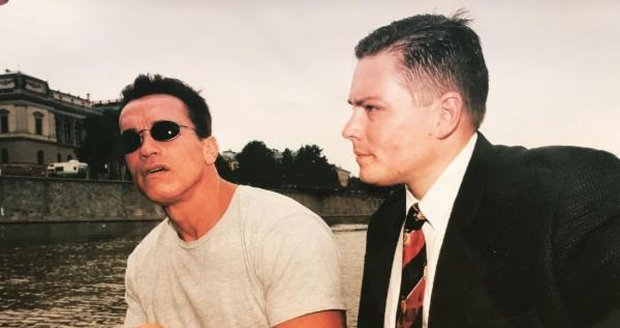 Roman Anton a Arnold Schwarzenegger.