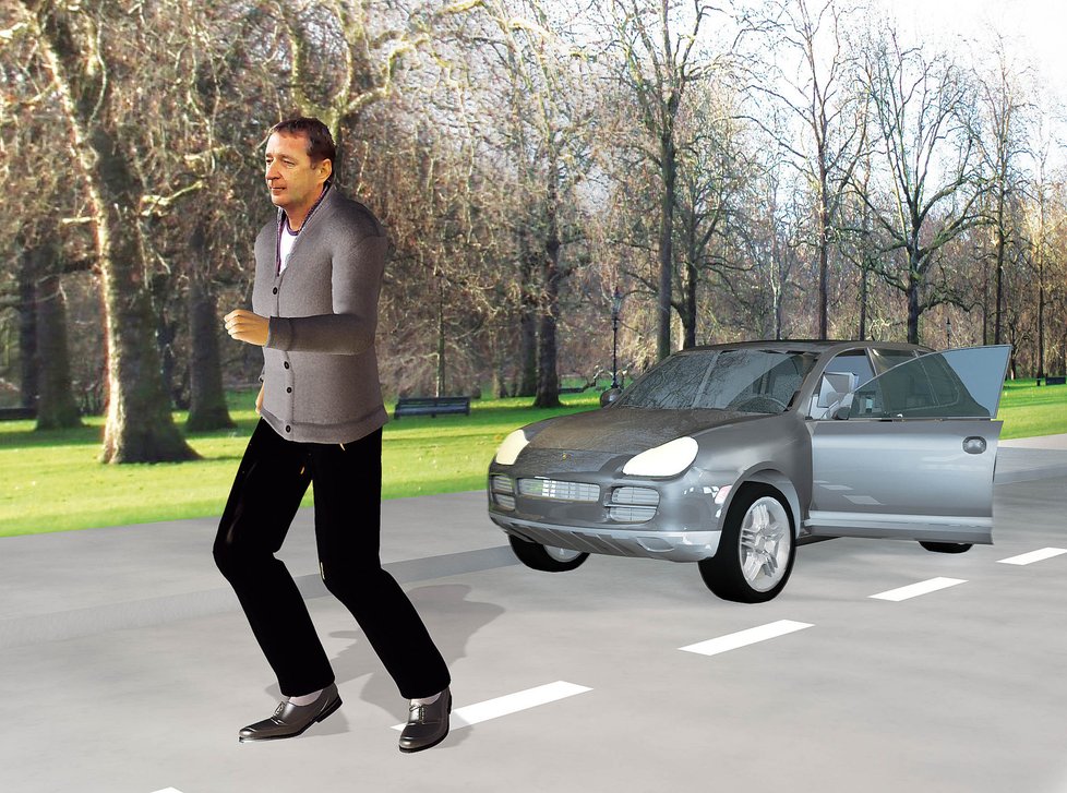 Janoušek zaparkoval svůj vůz v parku a dal se na útěk před policií