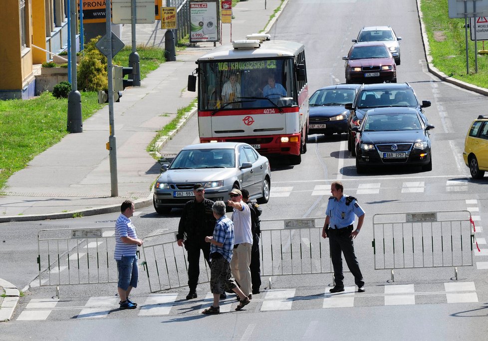 Ulice Vyskočilova byla uzavřena