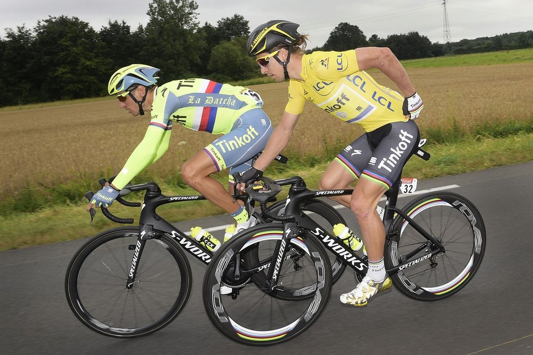 Roman Kreuziger a Peter Sagan na Tour de France