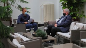 Ministr zdravotnictví Roman Prymula při rozhovoru pro Blesk Zprávy.