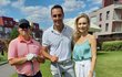 Roman Šebrle a Lenka Kovaříková na golfu