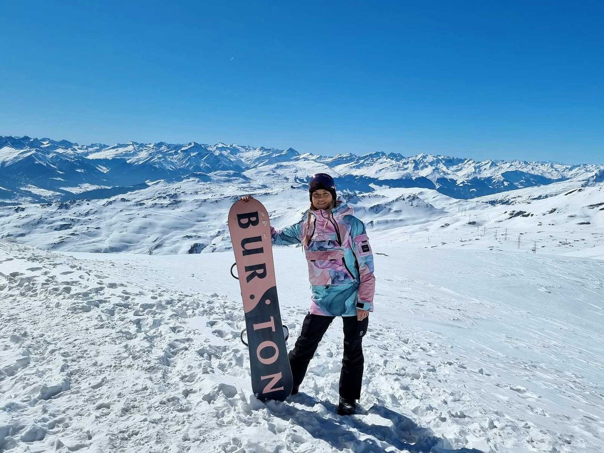 Partnerka Romana Šebrleho Lenka Kovaříková na horách