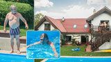 Roman Skamene ukázal bydlení: Denně uplave 100 bazénů!
