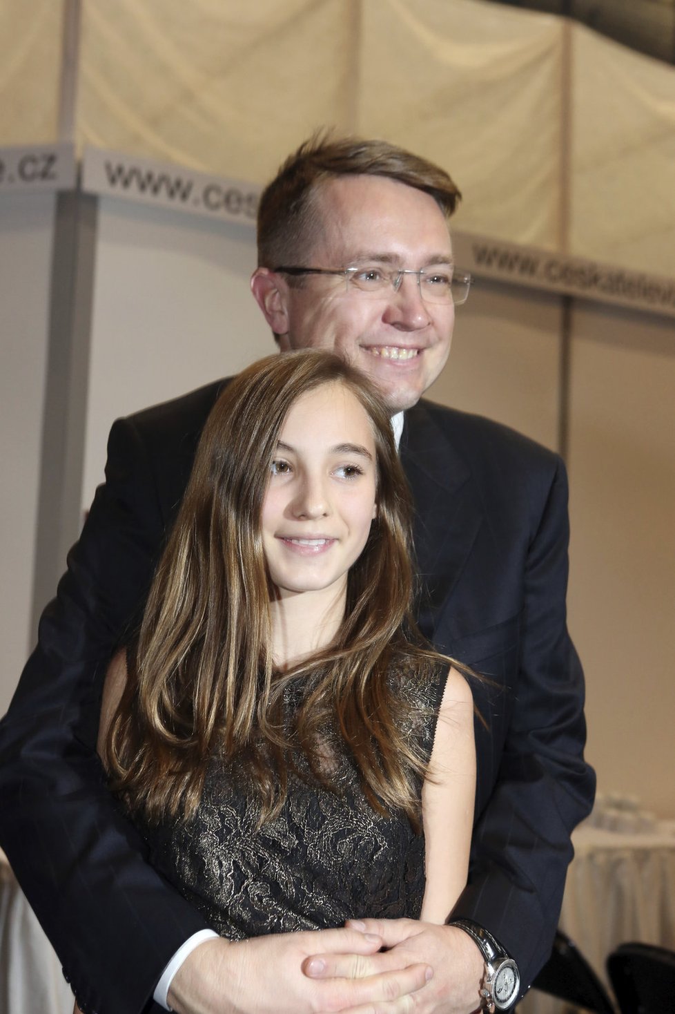 Roman Šmucler se svou dcerou Justinou Annou.