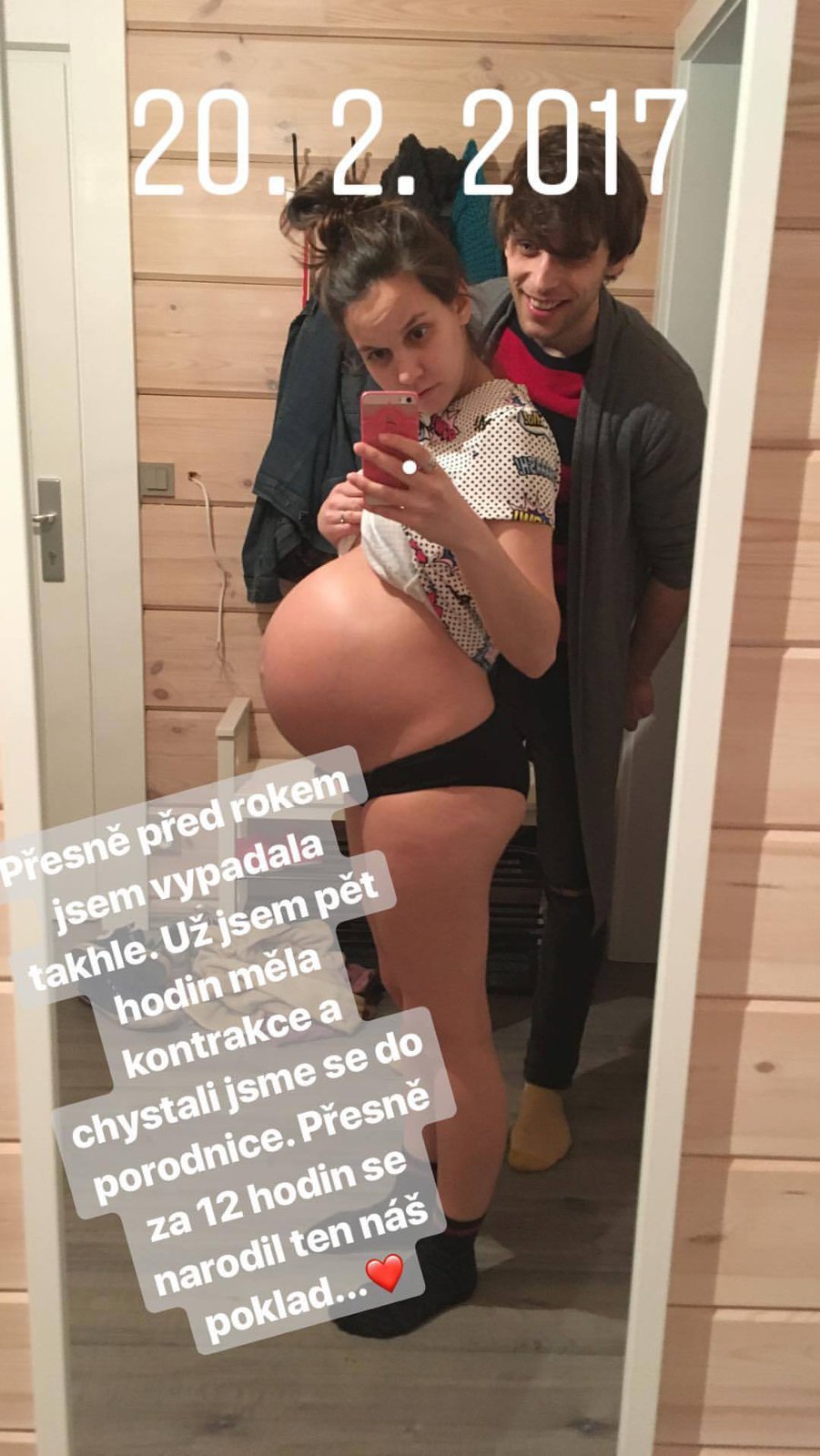 Míša Tomešová vzpomínala, jak měla před rokem těsně před porodem.