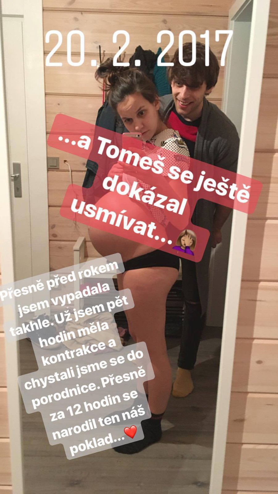 Míša Tomešová vzpomínala, jak měla před rokem těsně před porodem