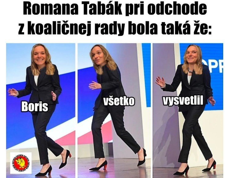 Poté, co zničehonic změnila názor na zřejmě opsanou diplomovou práci předsedy slovenského parlamentu Borise Kollára, stala se slovenská poslankyně Romana Tabák terčem posměchu a internetových vtipů.