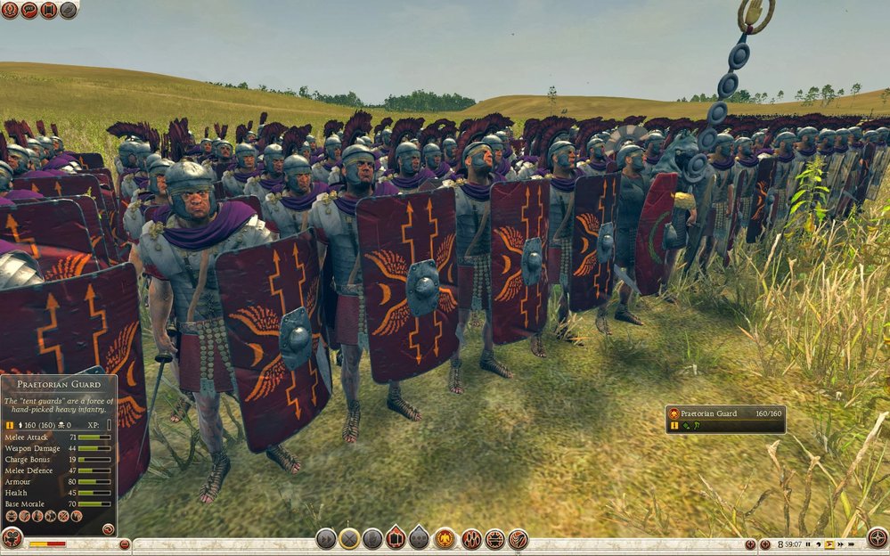 Praetoriánské jednotky ve videohře Total War: Rome