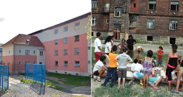 Romské děti házejí kameny z oken. Čunek jim hrozí vyhazovem z bytu