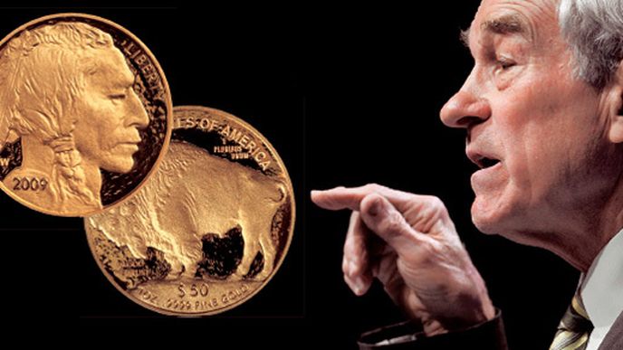 Zlaté mince „American Buffalo“ budou platit v Utahu jako běžné peníze. Největší bojovník za návrat zlatého standardu a dlouholetý kongresman Ron Paul (na snímku) může mít radost.