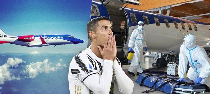 Cristiano Ronaldo se vrátil z Portugalska do Itálie leteckou záchrankou