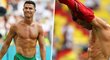 Cristiano Ronaldo ukázal po utkání Portugalska s Německem svaly