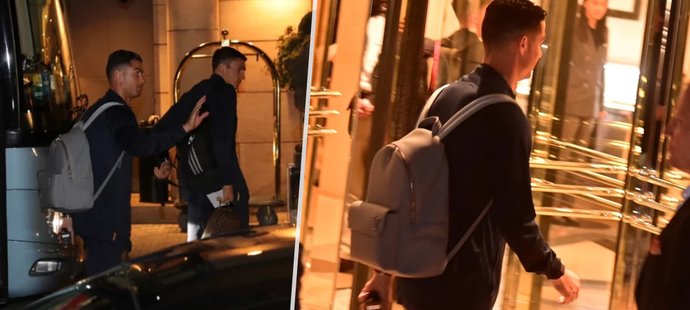 Ronaldo ve čtvrtek večer přistál s týmem v Praze. Hned po příletu na Portugalce čekal autobus, kterým hráči odcestovali do luxusního hotelu v centru Prahy