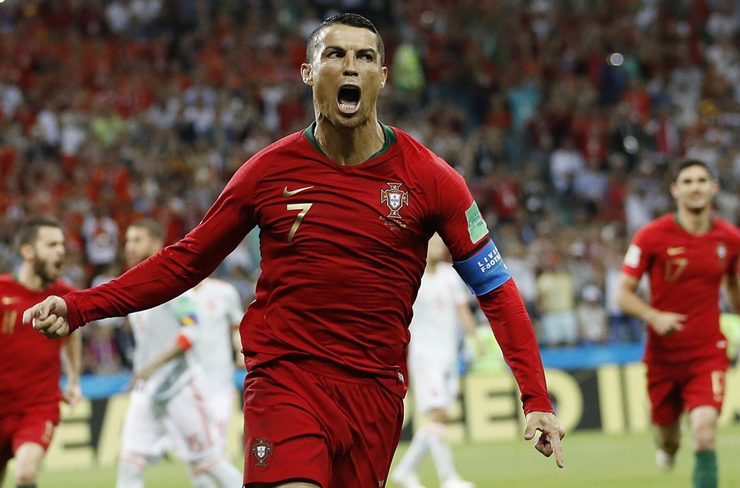 Na šampionátu v Rusku se Ronaldo trefil přesně celkem čtyřikrát