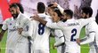 Fotbalisté Realu Madrid slaví gól ve finále MS klubů
