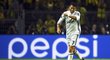 Útočník Realu Madrid Cristiano Ronaldo slaví gól v Dortmundu