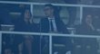 Hvězda Realu Madrid Cristiano Ronaldo na tribuně s krásnou ženou